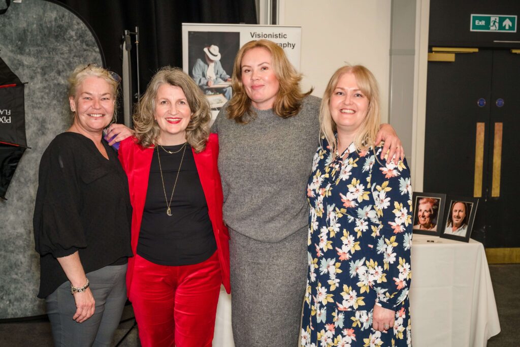 Blackpool Expo organisers with guest speaker Tina Boden and panelist host Naomi Timperley