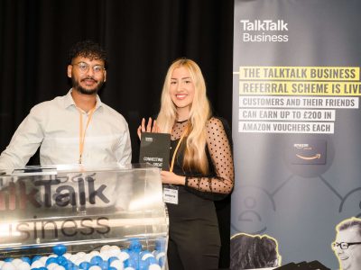 Smiling Blackpool Business Expo exhibitors from TalkTalk Business